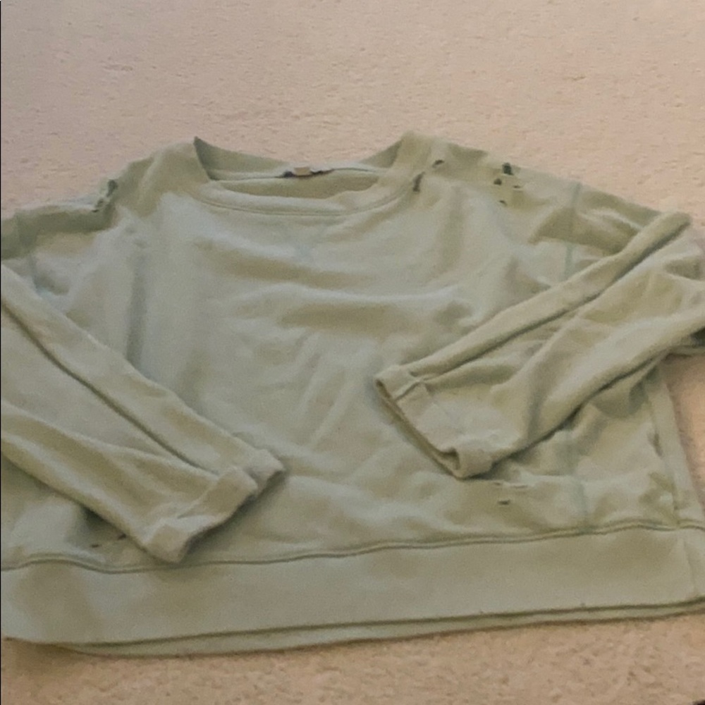 Crewneck hoodie cropped